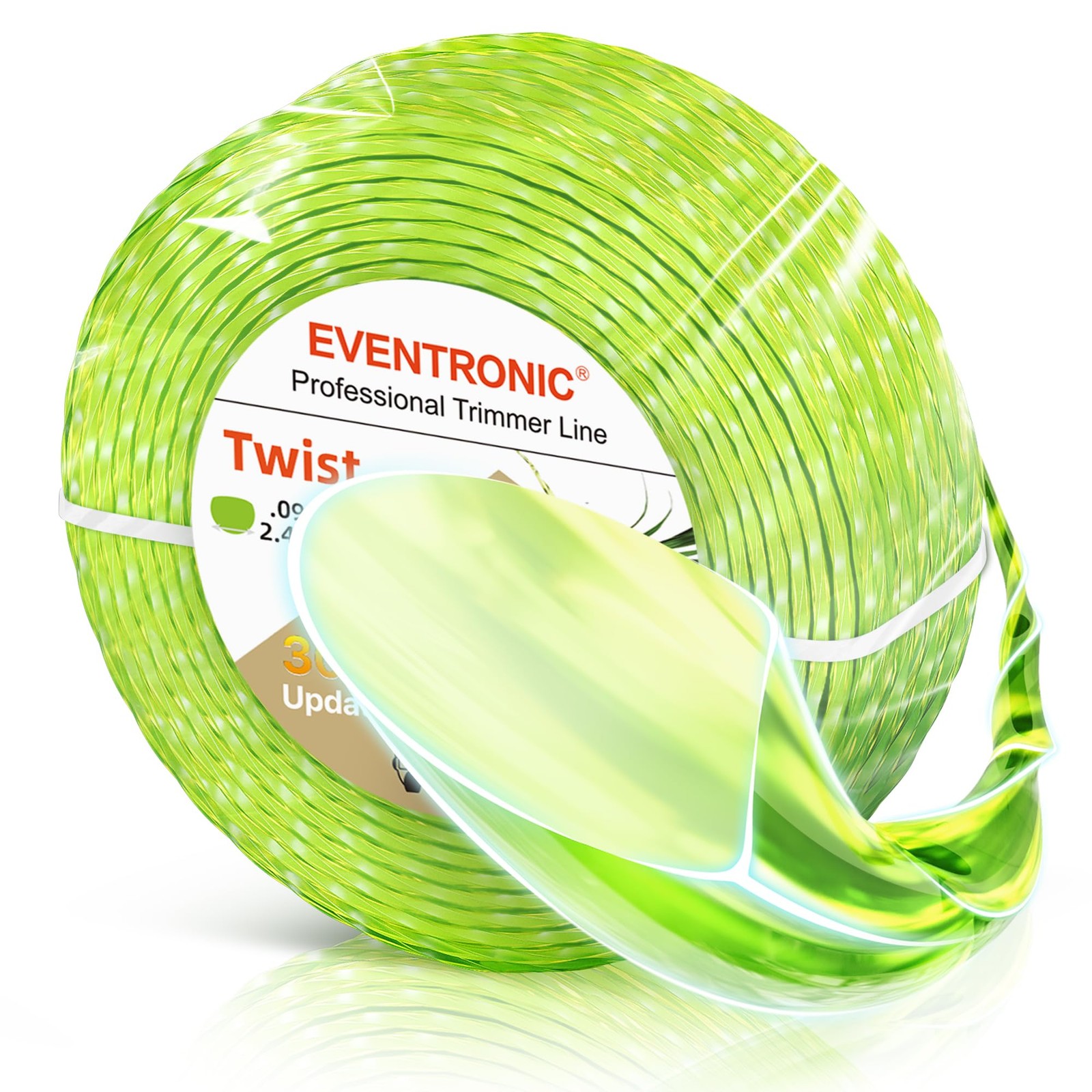 Weed Eater String, 095 Wacker String of 200-Feet, 0.5LB x .095in, Yellow