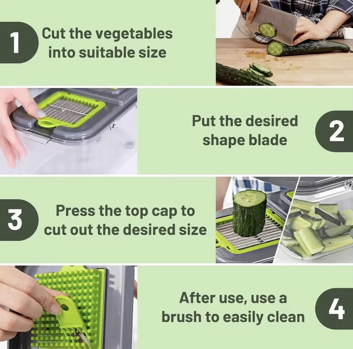 22 In 1 Vegetable Fruit Chopper and Slicer,Kitchen Food Cutter and Dicer/US