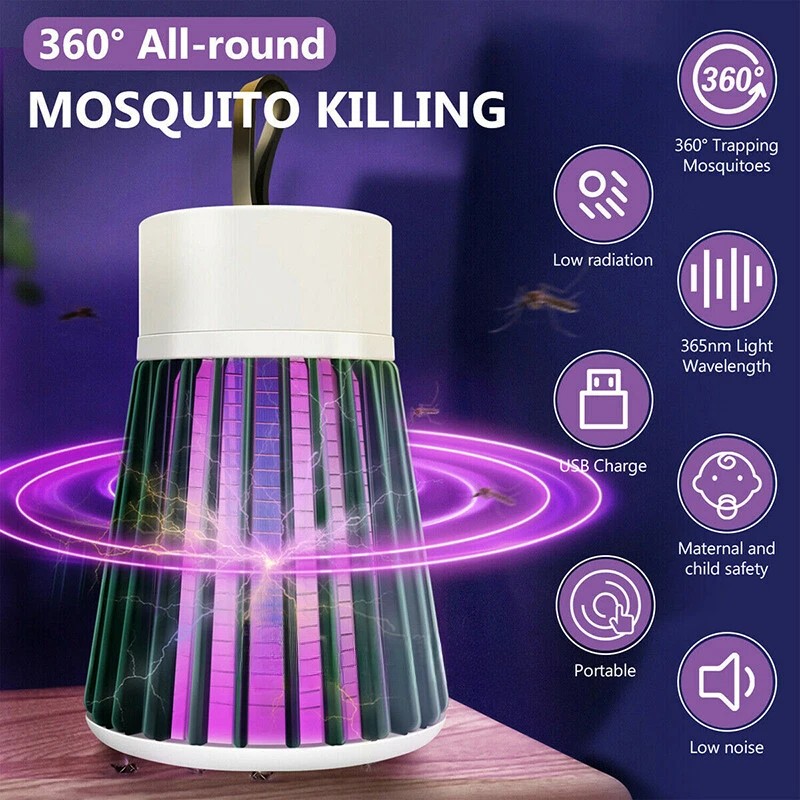Electric Fly Bug Zapper Mosquito Insect Killer LED Light Trap Pest Control Lamp
