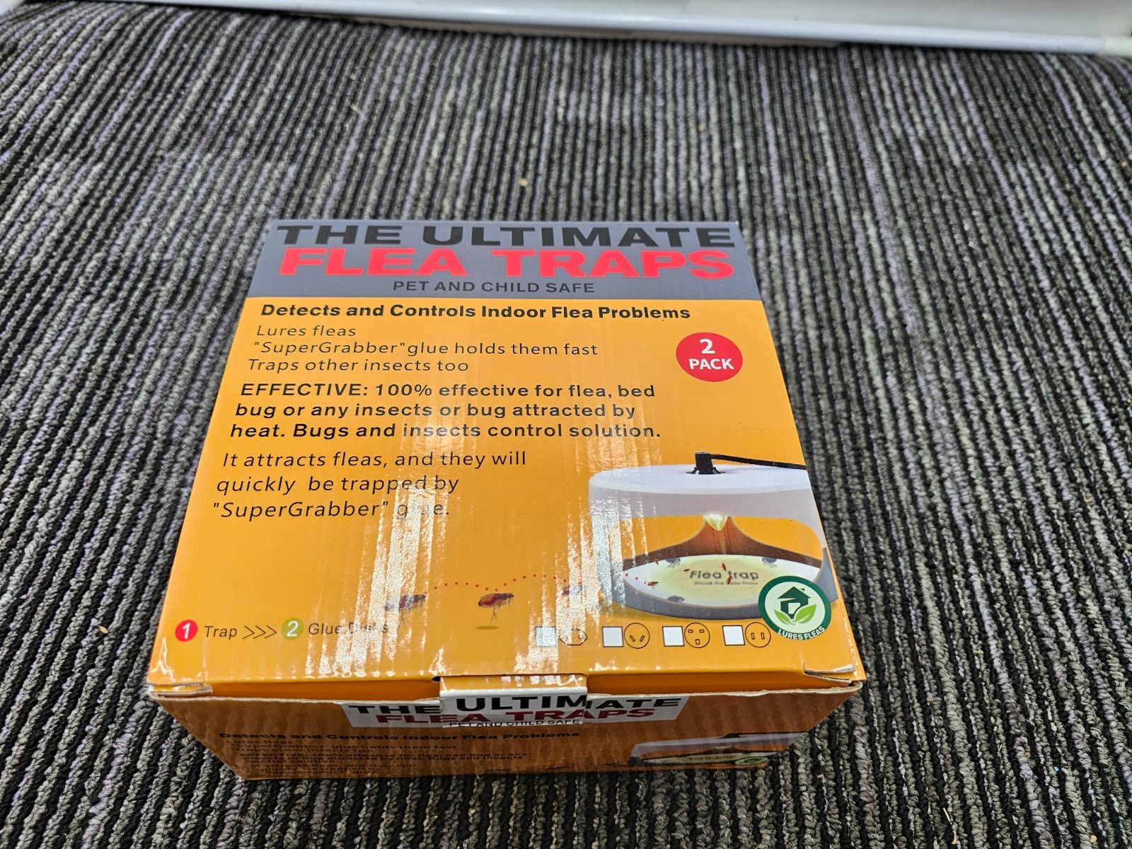 (QTY 2) Ultimate Flea Traps Indoor Flea Light Pest Control Pet & Child Safe