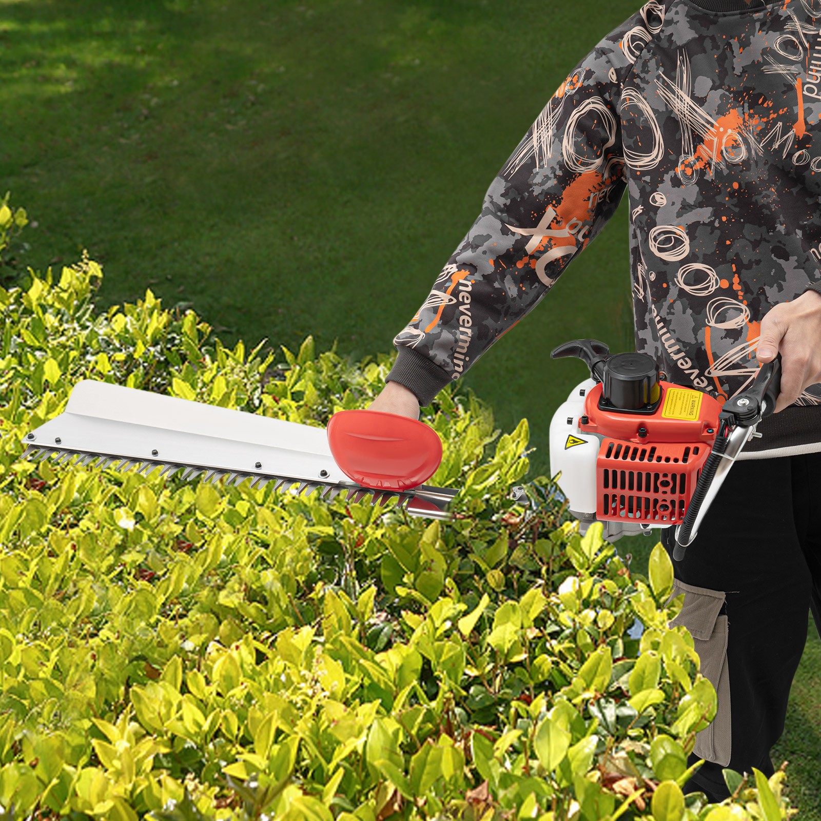 Gasoline Hedge Trimmer Gas Powered Handheld Hedge Trimmer 27.56″ Blade Cordless