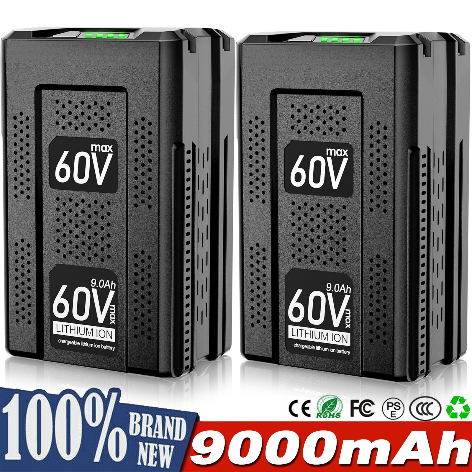 9 Ah / 5 Ah Lithium-ion Battery For Greenworks 60V PRO Max LB605 LB60A02 LB60A00