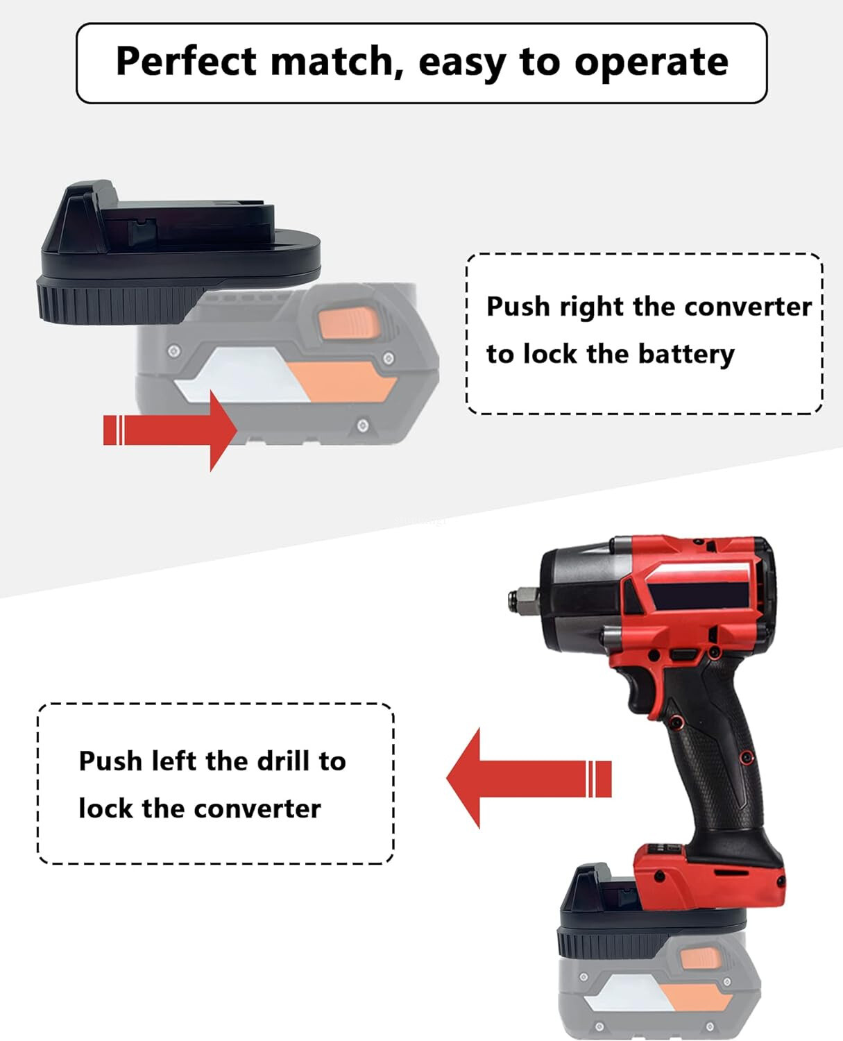 Battery Adapter for Ridgid 18V Battery Convert to for Milwaukee 18V Tool AR18ML