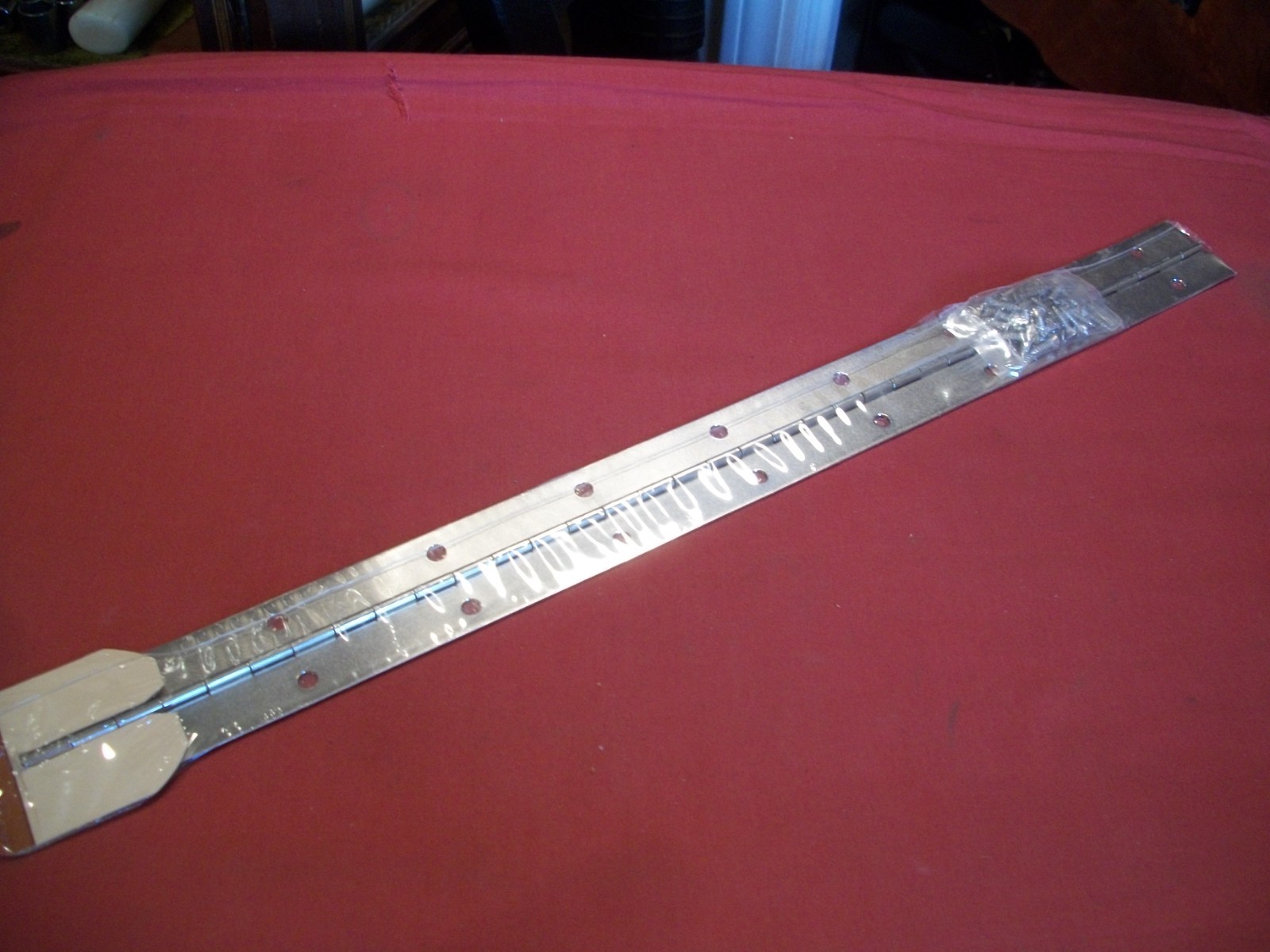 18″ Piano Hinge w/ Screws, NEW