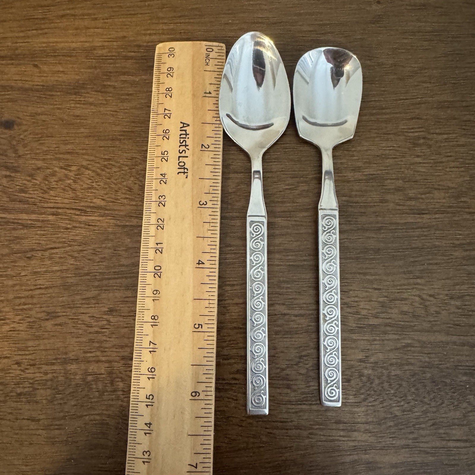 Vtg 55 Pcs LIFETIME CUTLERY stainless Flatware & Serving Pcs mid century pattern