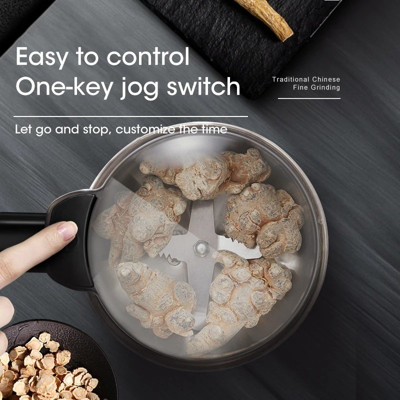 400W Electric Multifunctional Coffee Grinder Kitchen Cereal Nuts Beans Spices Gr