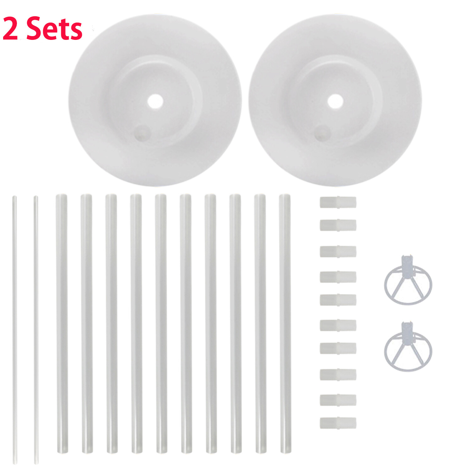 2 Set Balloon Column Arch Base Upright Pole Display Stand Kit For Wedding Party