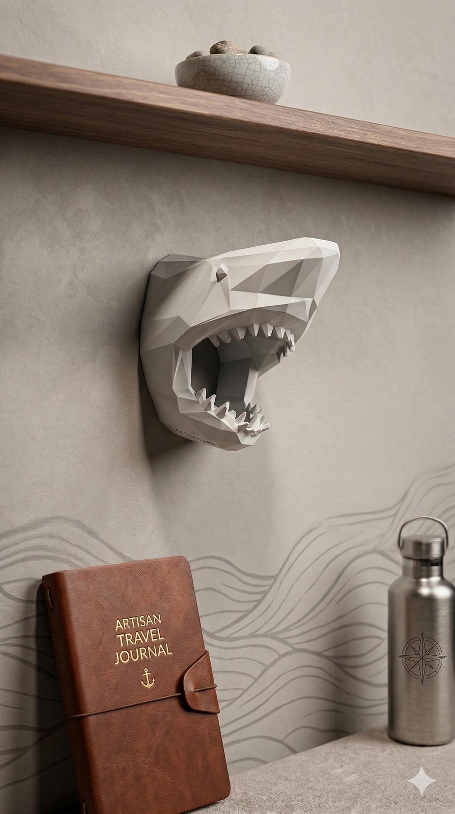 Geometric Shark Head Wall Mounted – Any Color!