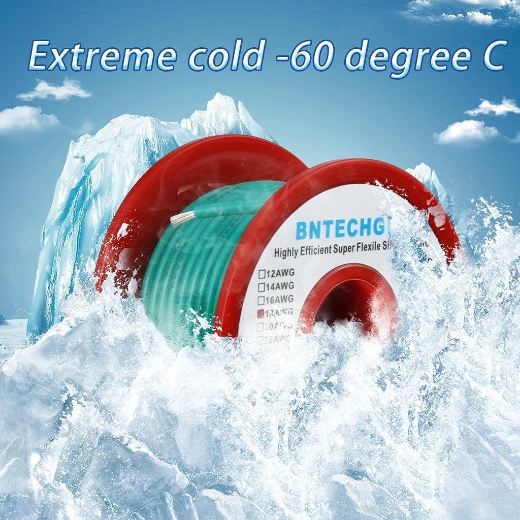 18 Gauge Silicone Wire Green 50ft Spool Ultra Flexible Tinned Copper 600V