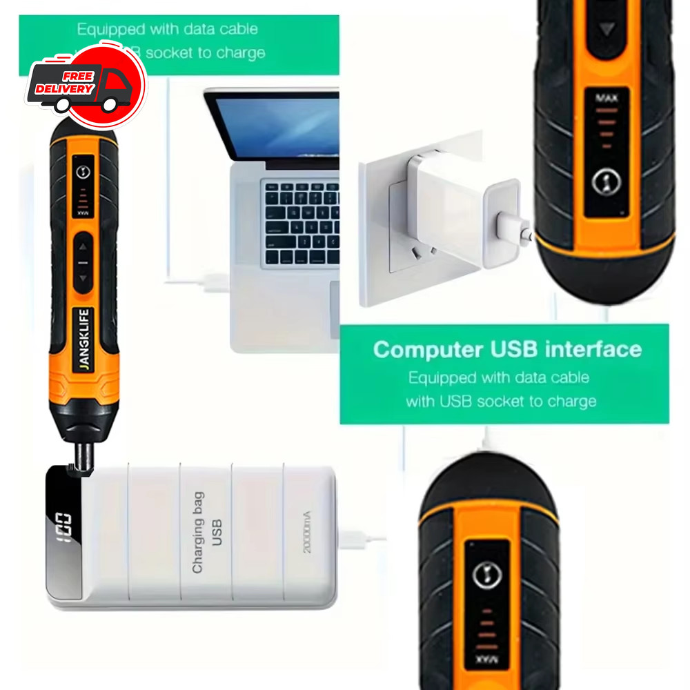Cordless Electric Screwdriver Rechargeable 1300Mah Lithium Battery Mini Drill 3.