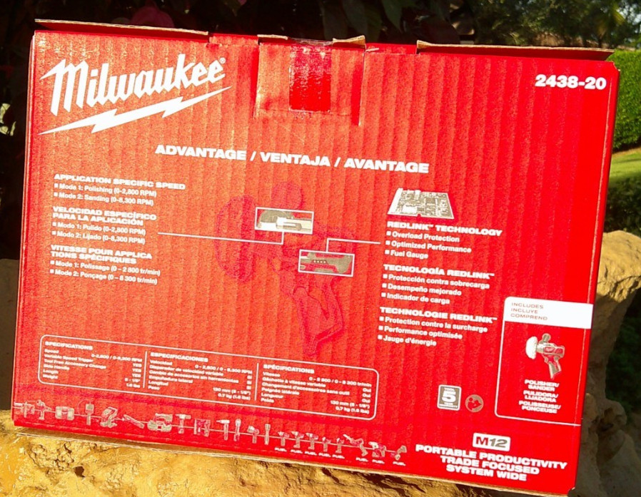 Milwaukee 2438-20 M12 12V Variable Speed Polisher/Sander Bare Tool SEALED NEW ✅