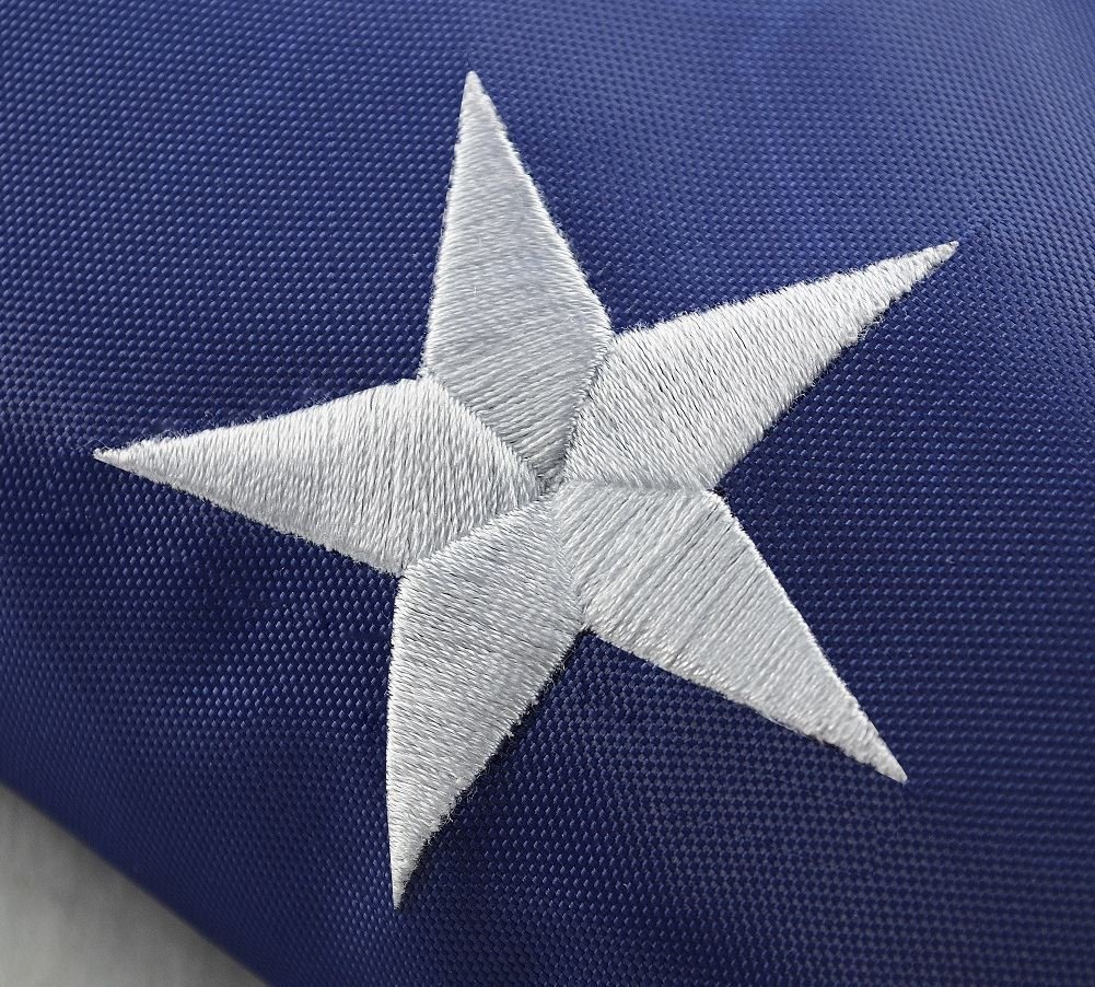 5X8 US American Flag Heavy Duty Embroidered Stars Sewn Stripes Grommets Nylon