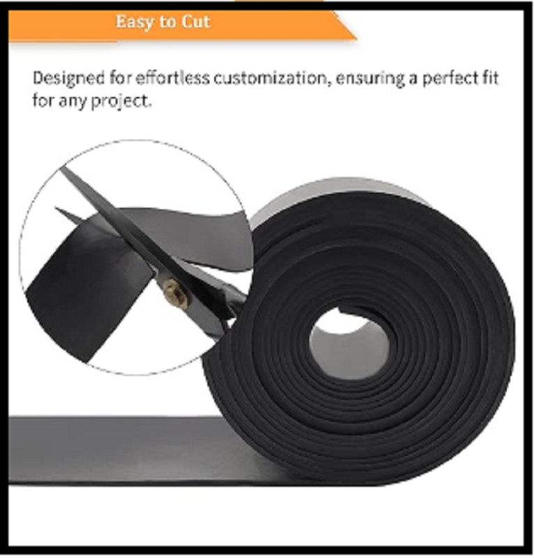 Thin Neoprene Rubber Strip 1/16 (.062) Thick X 2 Wide X 110 LongSolid Rubber