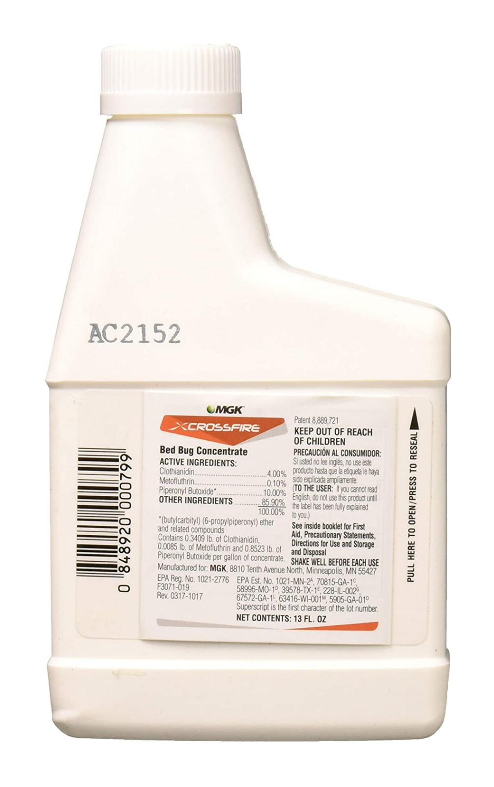 Crossfire Bed Bug Concentrate 1 Month Residual Control 13 fl oz by MGK