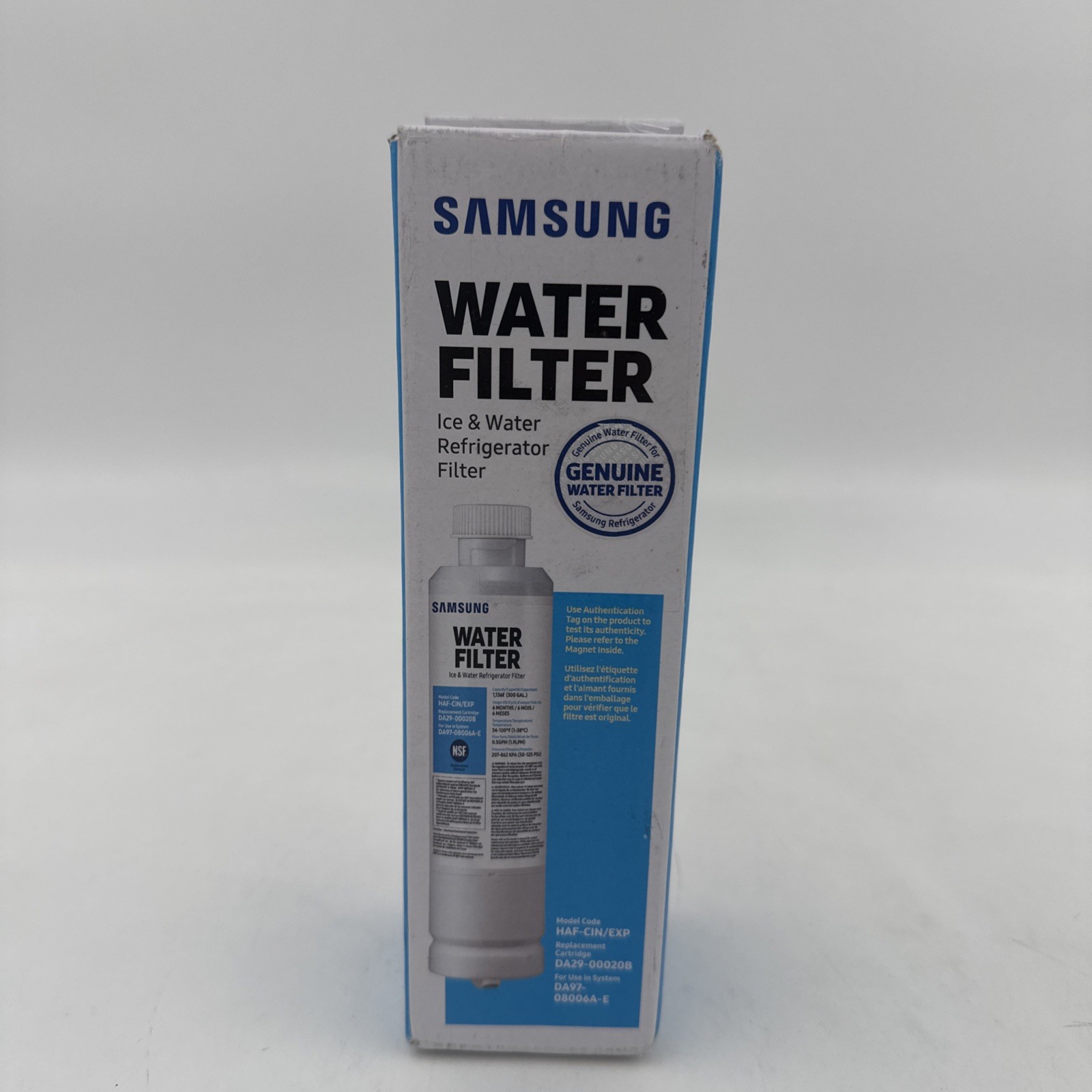 Samsung DA29-00020B HAF-CIN/EXP Refrigerator Ice Water Filter Da97-08006A-1 NEW