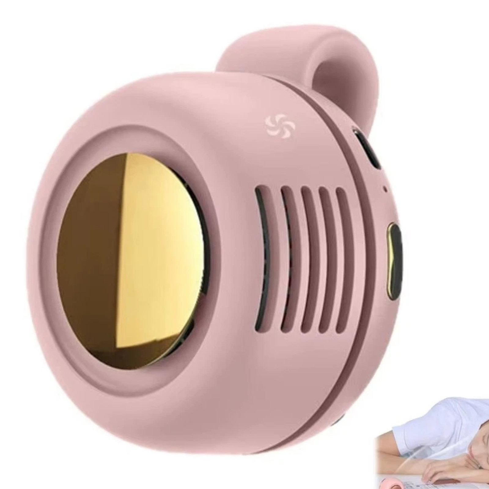 2025 New Mini Portable Silent Bladeless Fan Small Clip On Shirt Waist Adjustable