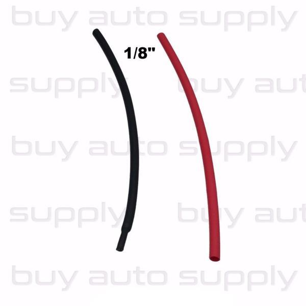 1/8″ 3:1 Adhesive Lined Dual Wall Heat Shrink Tubing Black & Red – 6″ Sections