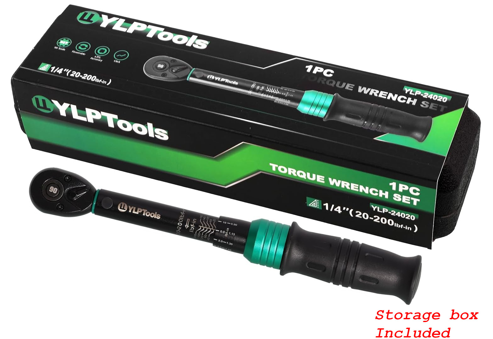 1/4″ DR DRIVE INCH LBS POUND MICROMETER CLICKER TORK TORQ TORQUE WRENCH TOOL