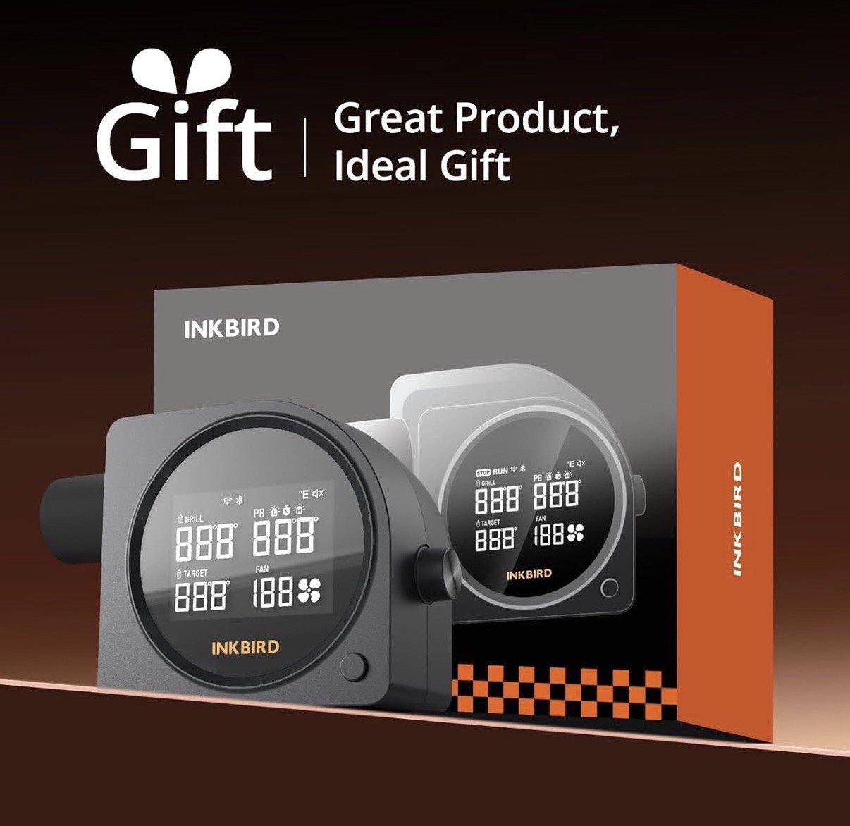 INKBIRD Automatic Smoker Fan Controller WiFi Bluetooth Infrared Thermometer Gun