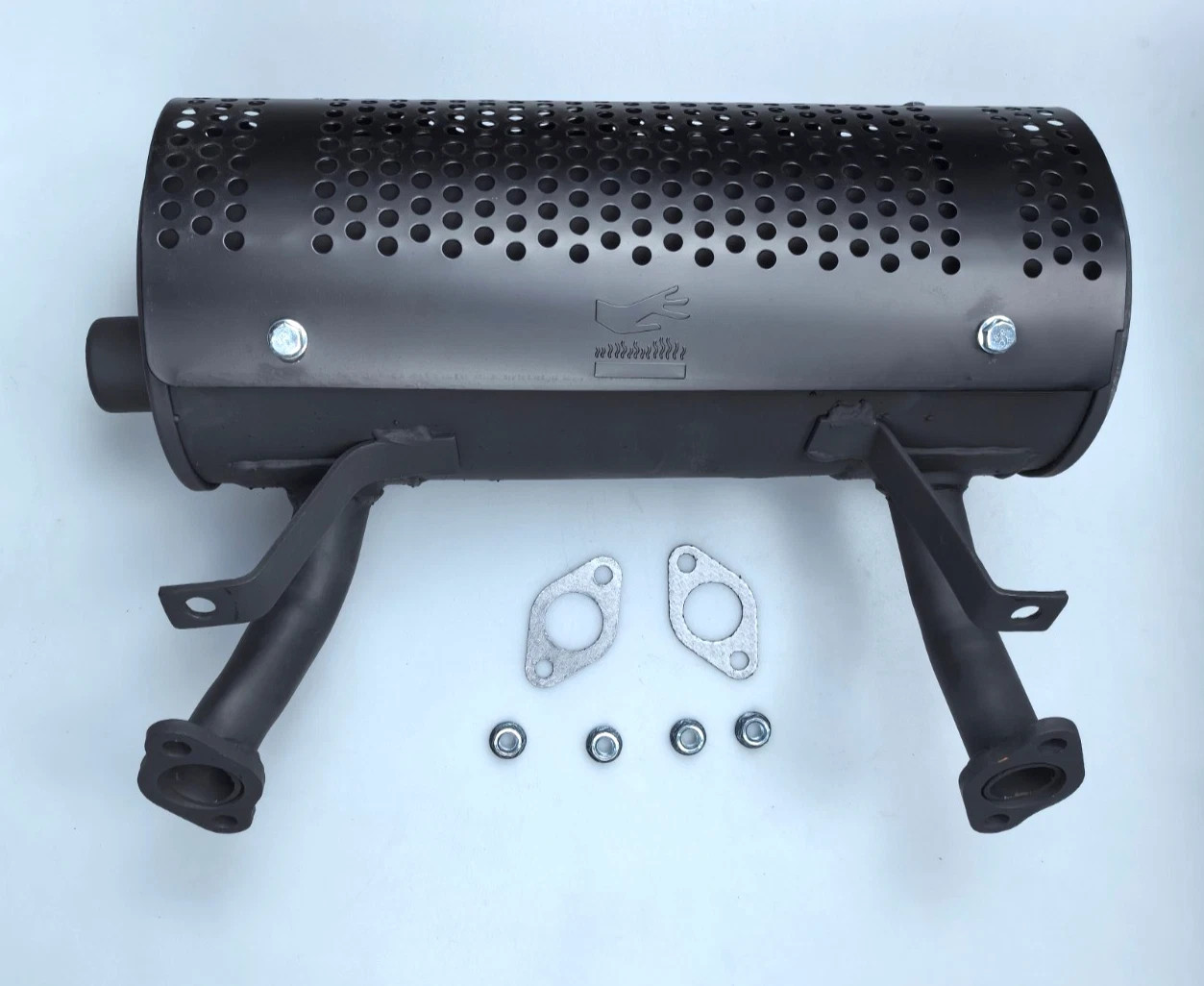 Muffler w/Shield Fits For HONDA GX610 GX620 GX670 Black Exhaust to Oil Filter