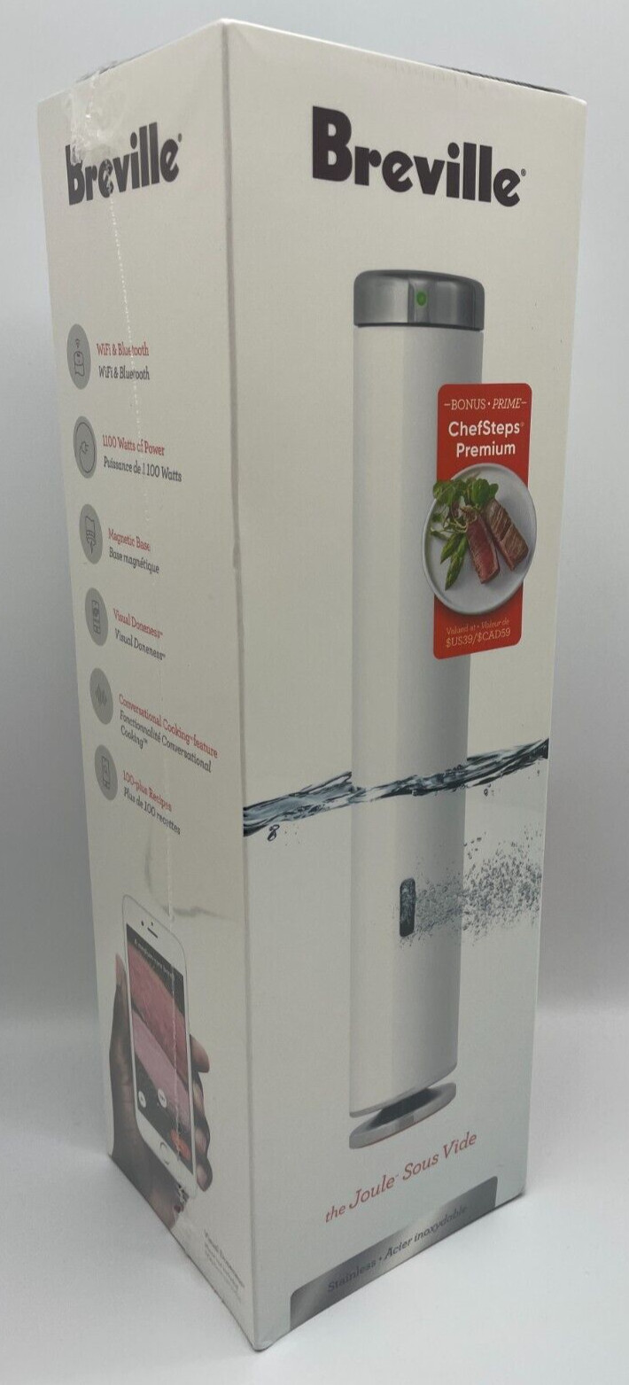 Breville the Joule Sous Vide WiFi Bluetooth Slow Immersion Cooker STAINLESS