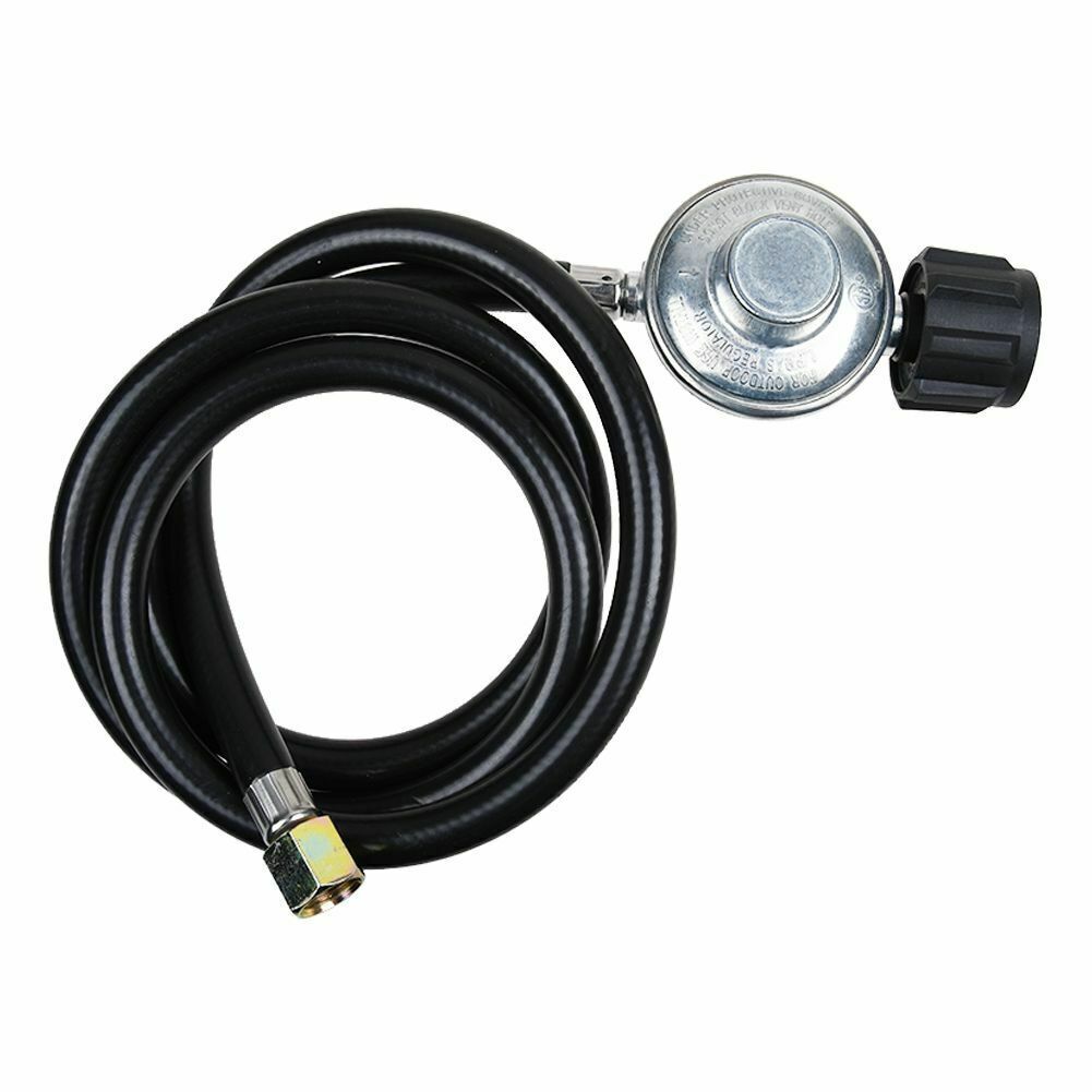 LP Regulator & Gas Hose with 1 PSIG Constant Pressure Valve for Cooker & Grill