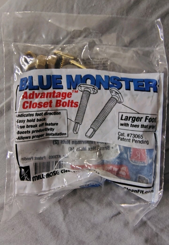 Blue Monster Blue Monster Advantage Closet Bolts 5/16″ x 2 1/4″ Lot of 5!