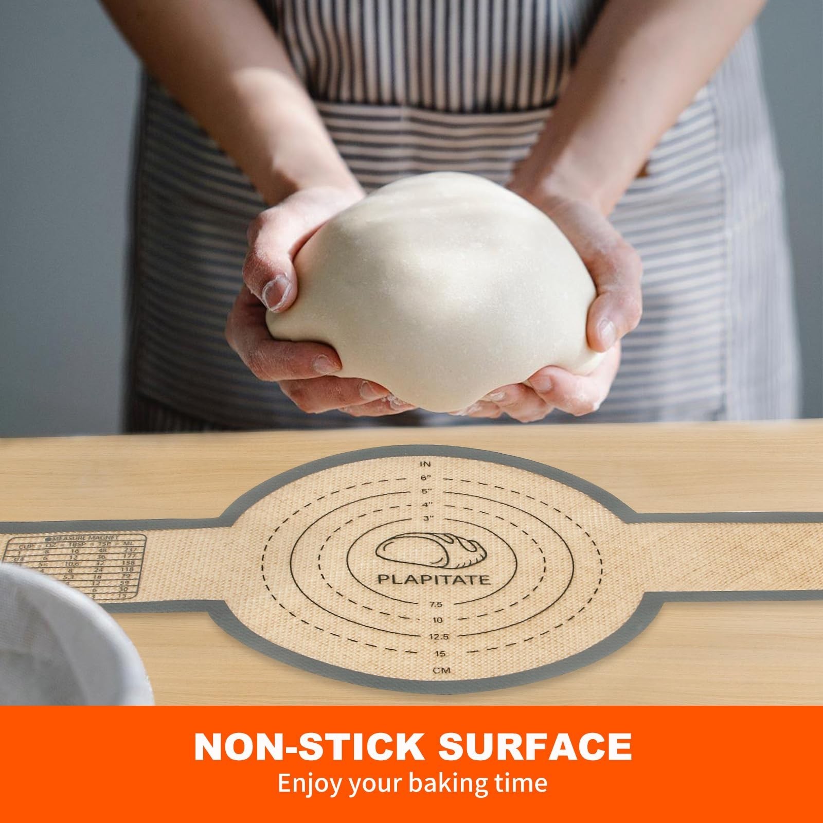 Silicone Bread Sling Dutch Oven Liner, Non-Stick & Easy Clean Reusable Oval a…
