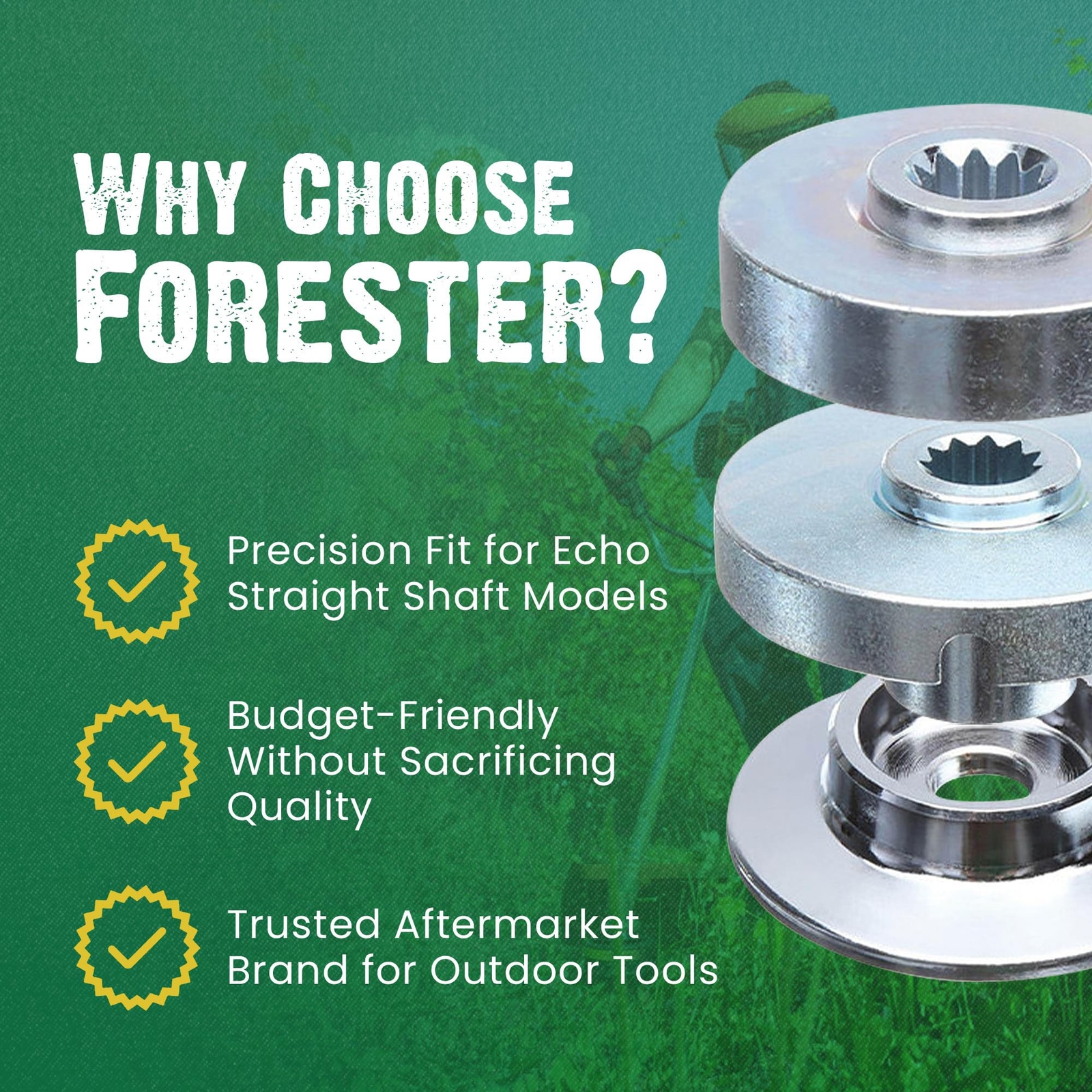 FORESTER Brush Cutter Trimmer Head Conversion Kit Compatible with Echo Models…
