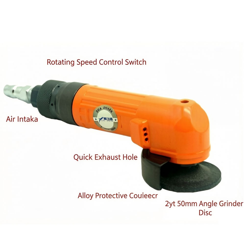 2-inch Pneumatic Angle Grinder 15000 RPM Polishing Stepless Speed Control NEW