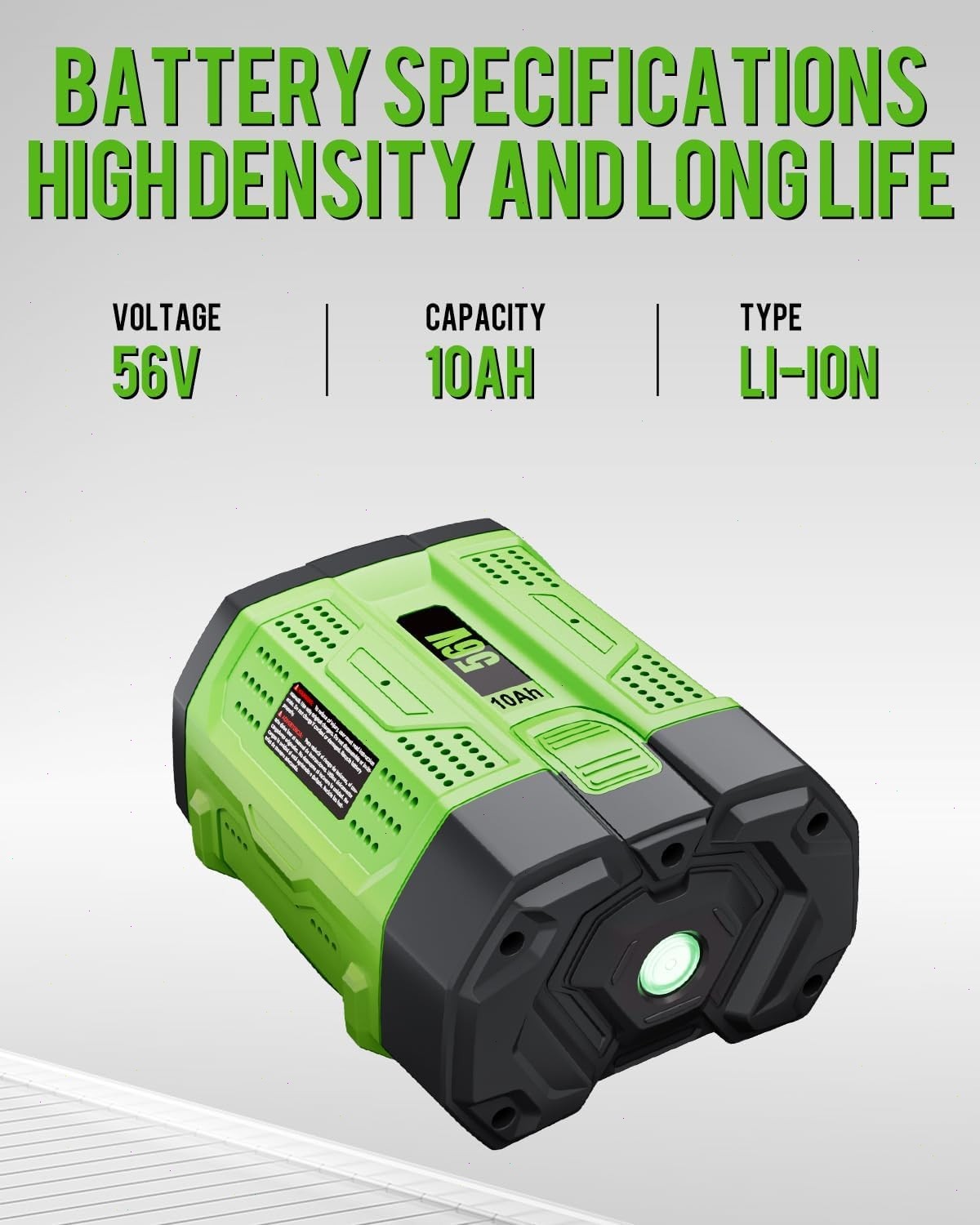 Upgraded ARC 10Ah Lithium-ion Battery For EGO 56V 56 Volt BA5600T BA4200 BA2800