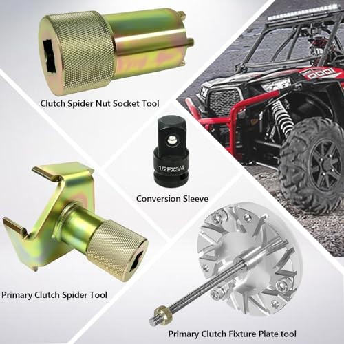 Primary Clutch Spider & Nut Tool & Fixture Plate Tool for Polaris ATV 900 |
