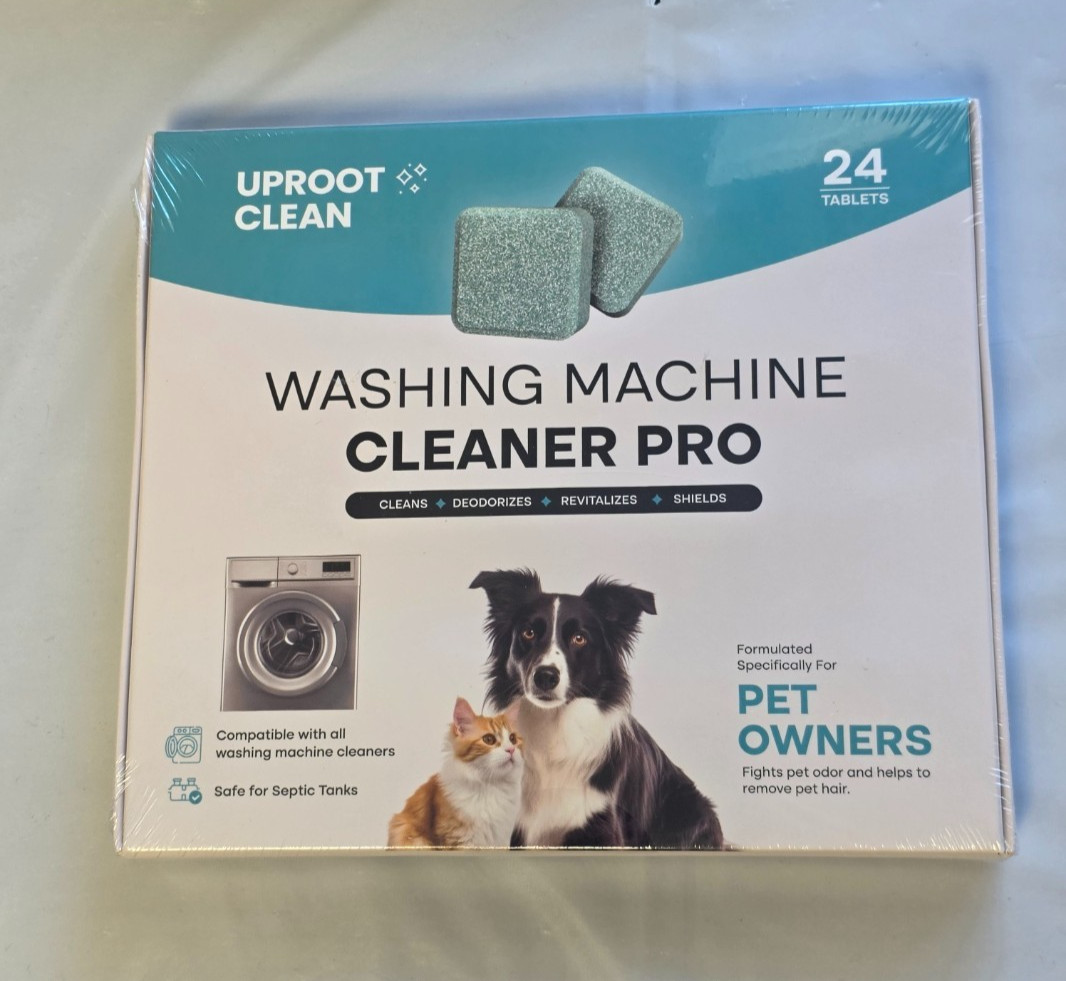 Uproot Clean Washing Machine Cleaner Tablets 24 Pack for a 12 Months NAME BRAND