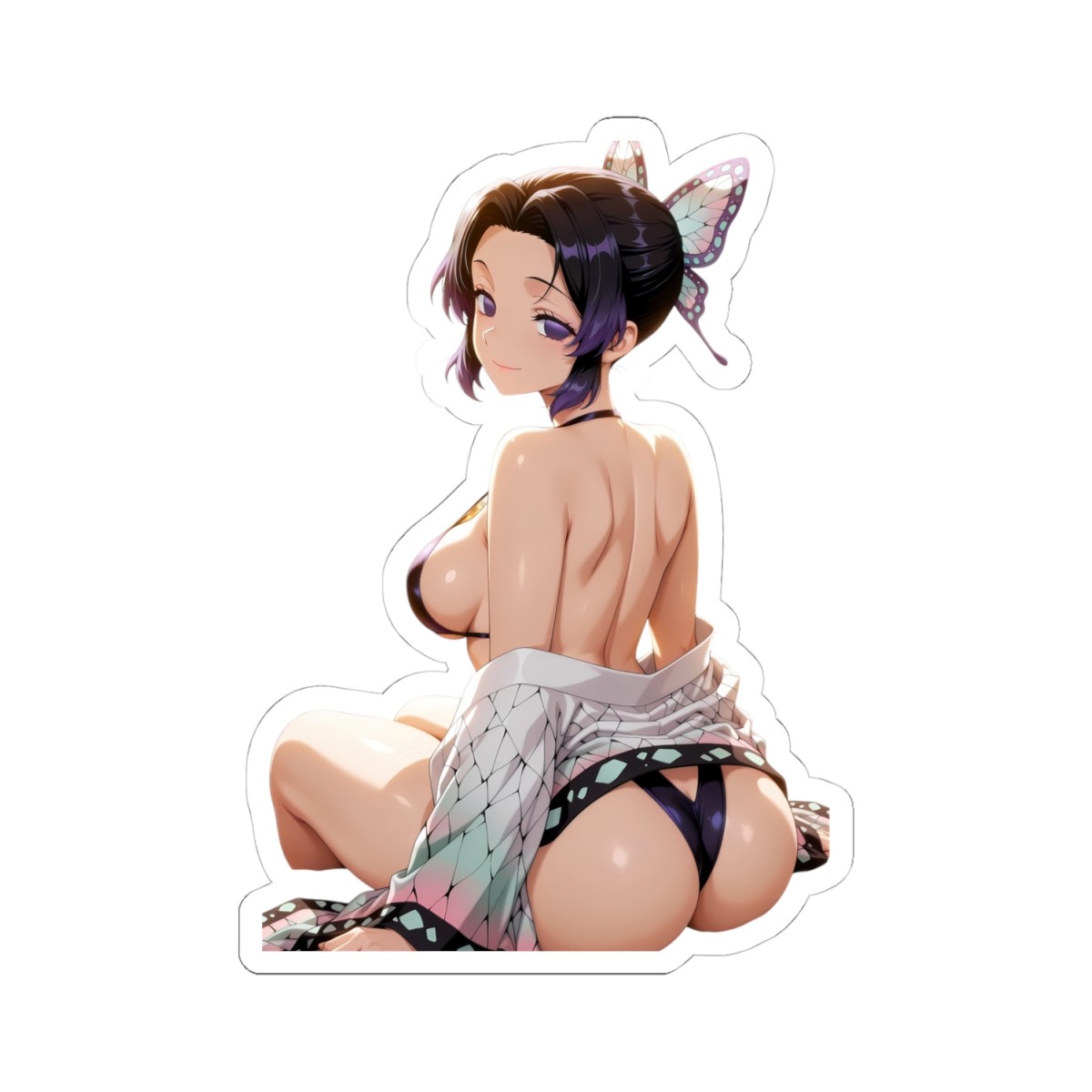 Cute Anime Sticker (Multi-Buy For $0.08 Shipping) Ecchi Shinobu Waifu Fan Art