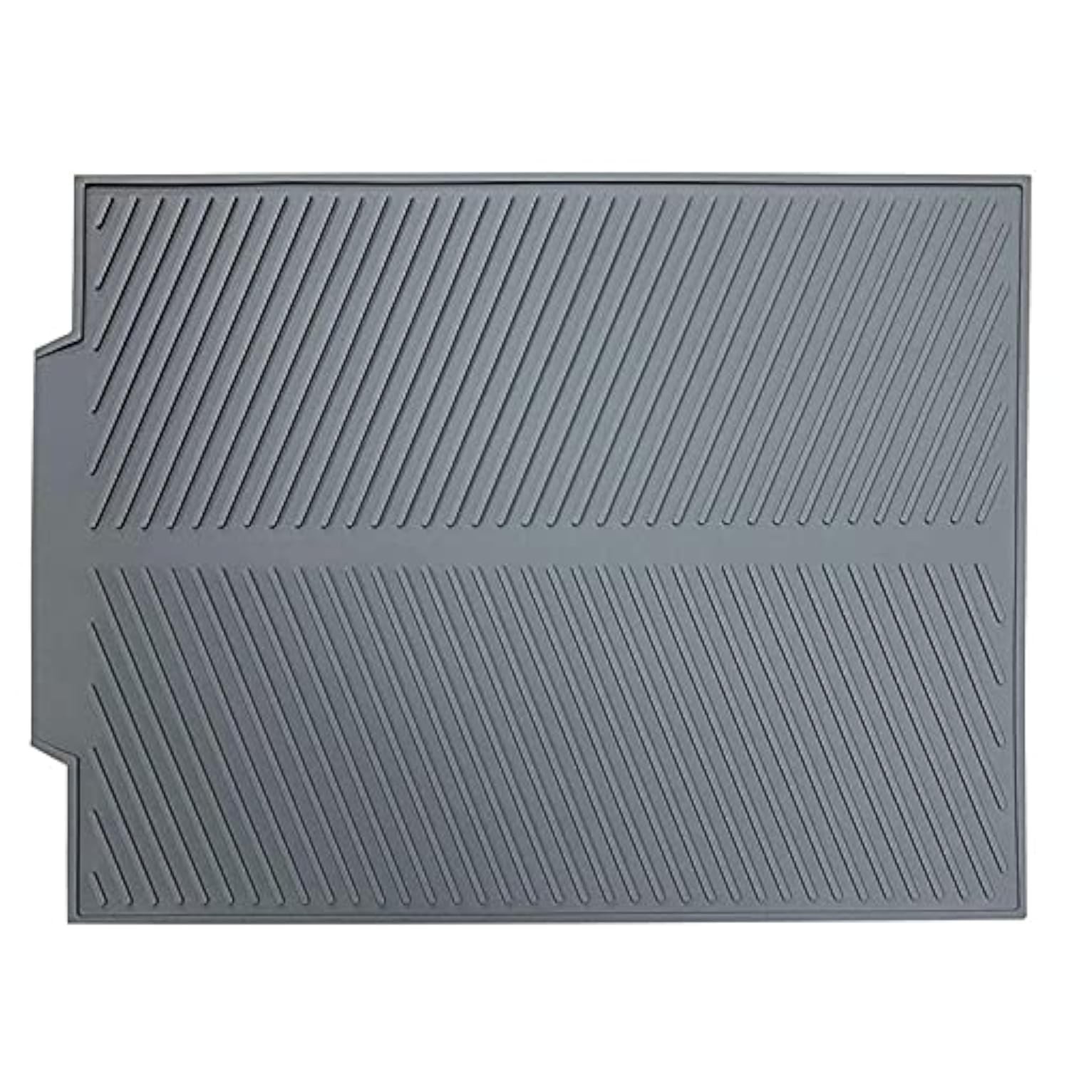 Silicone Dish Drying MatBuilt-in Drain Lip, Easy Clean Reusable Sink Mat, Fle…