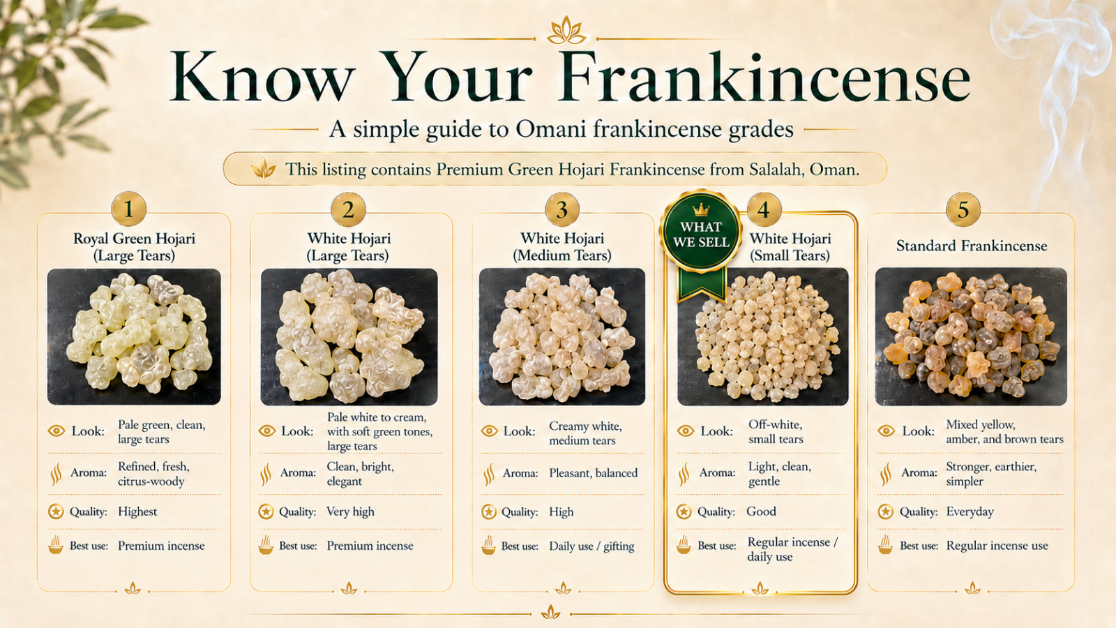 Authentic Boswellia sacra from Oman natural Frankincense Resin Tears 180g 6.3oz
