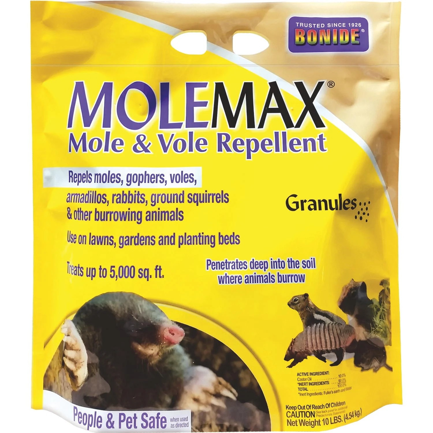 Mole Max 10 lb Mole & Vole Repellent Granules Ready-to-Use
