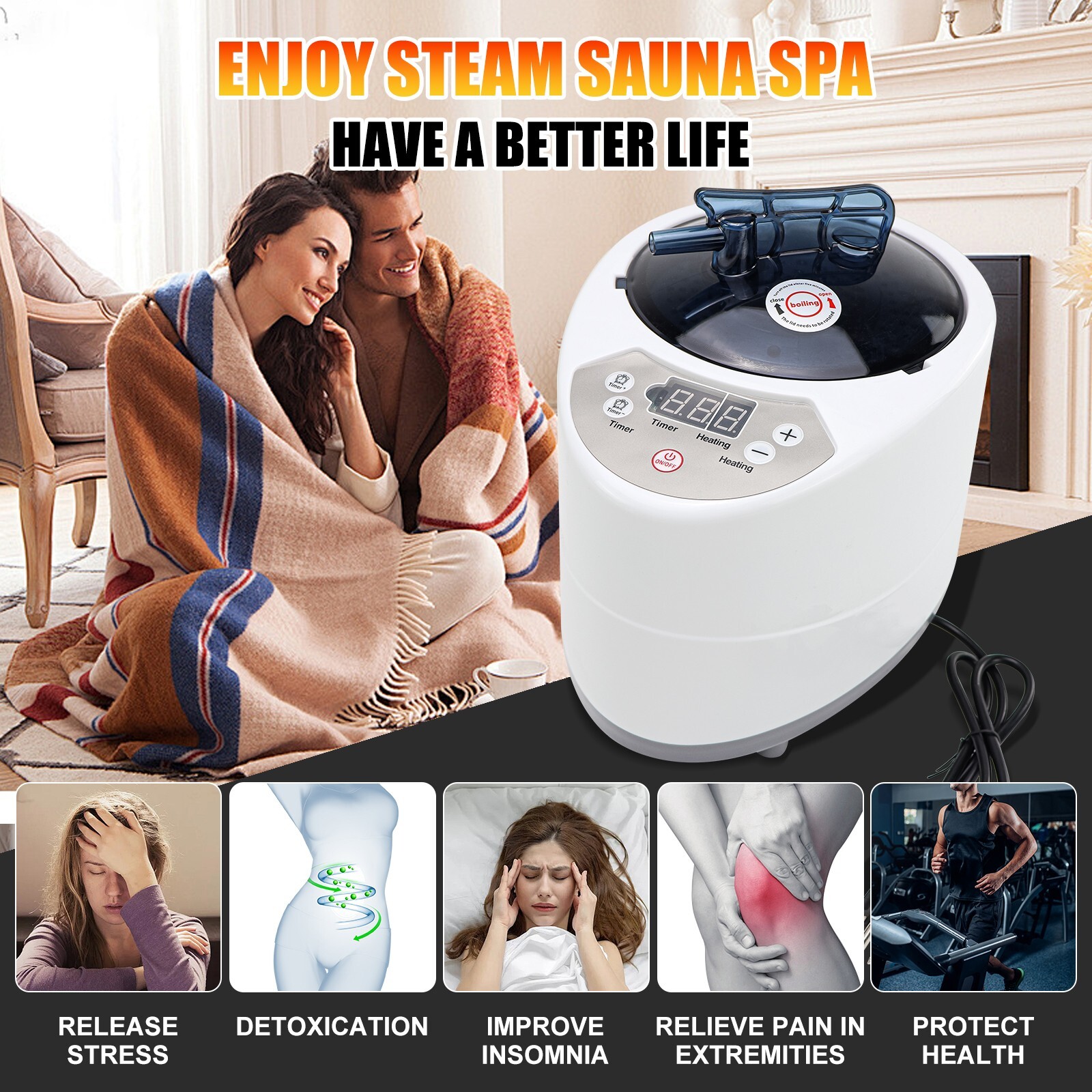 Full Body Massage Mattress Vibration Cushion Mat Neck Back Leg Heat & Inflatable
