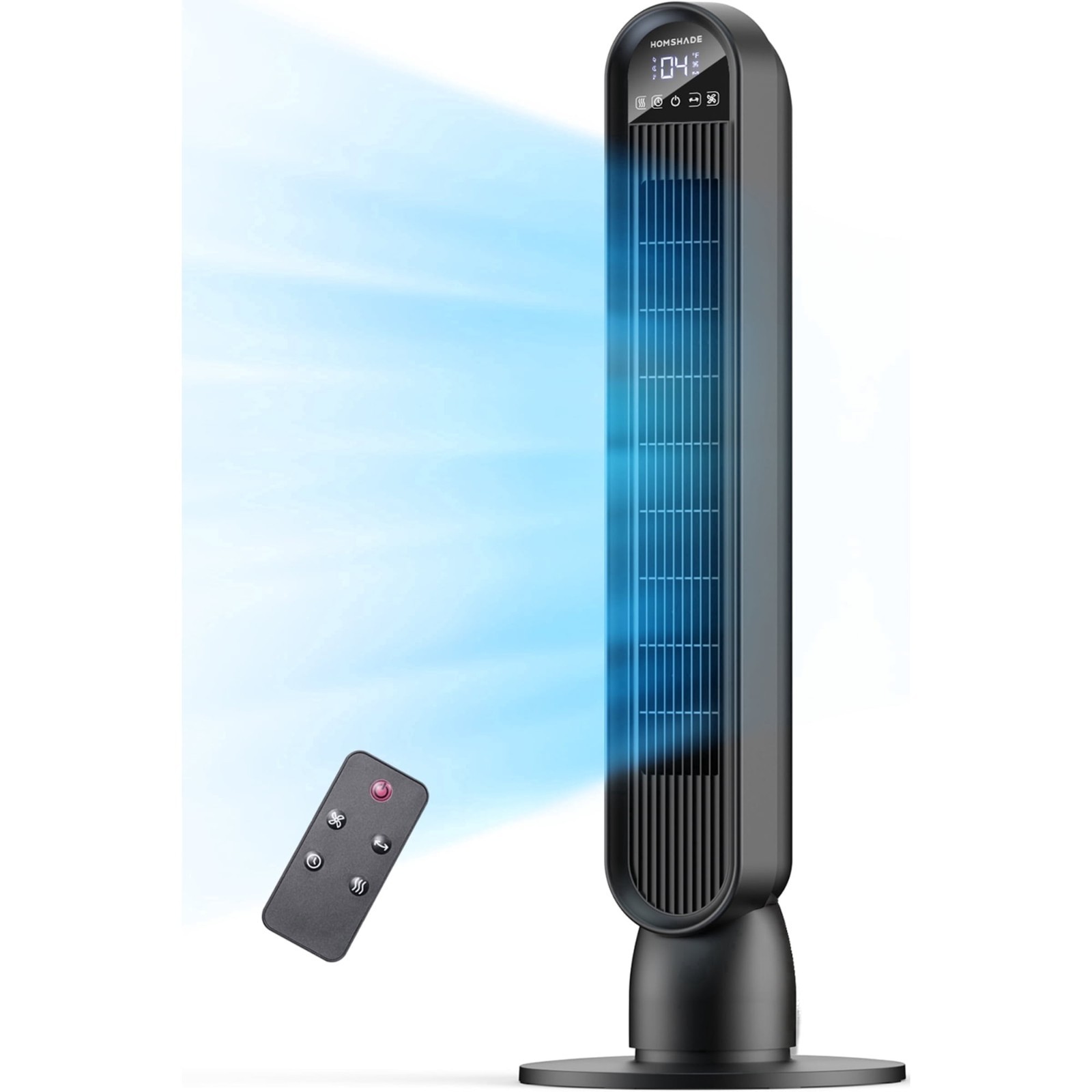 Patbrela Tower Fan for Home,36″ Standing Floor Fan with Remote LED Touchscreen