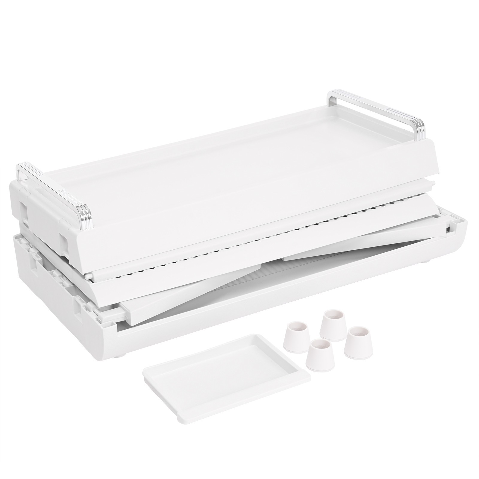 Dish Drying Rack Drying Drainer, Dish Drying Rack and Drain Board with Lid Cover