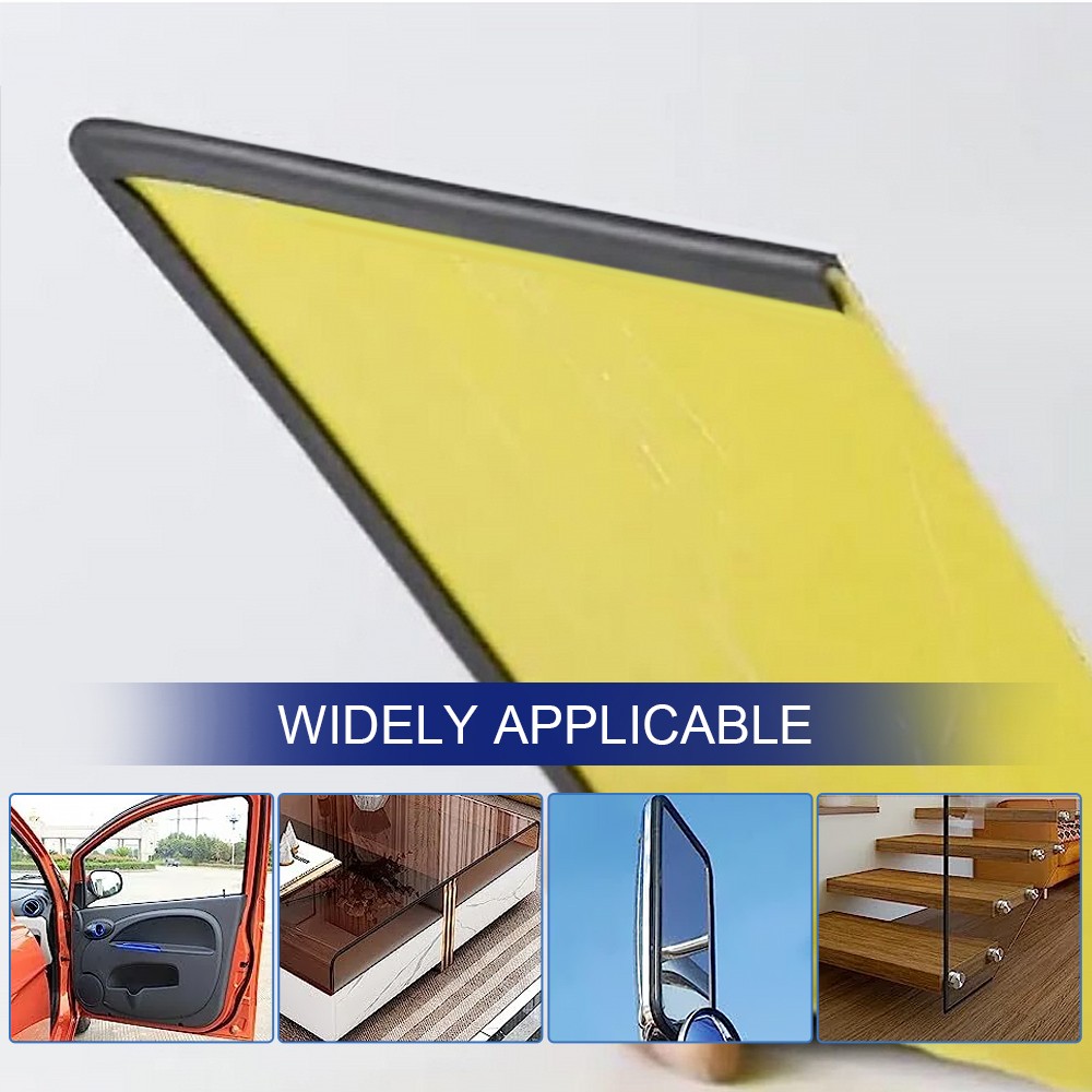 1/16″ Rubber Edge Trim U Channel Self Adhesive Trim Sheet Metal Edge Protector