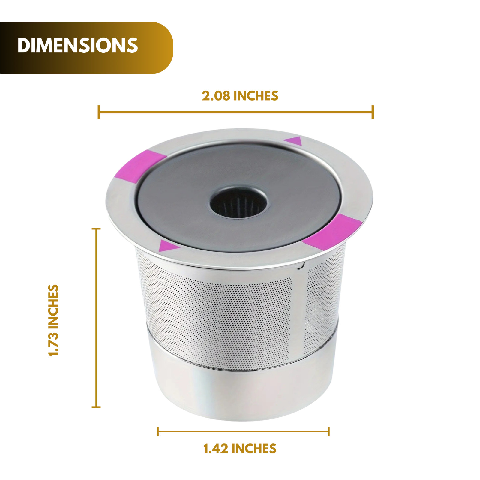 Reusable K Cup Pods 2 Pack – Stainless Steel Coffee Filter for Keurig 1.0 2.0