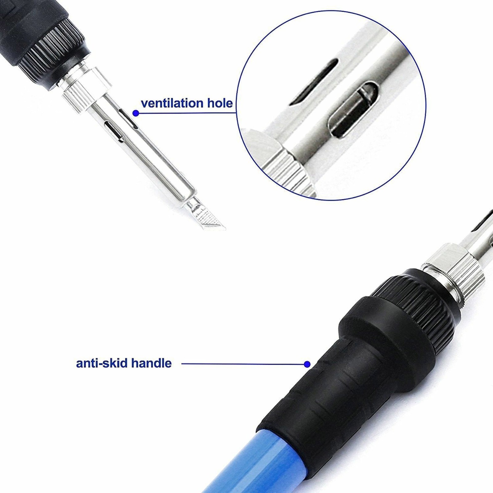 90W Digital Electric Soldering Iron Kit Tempe Adjustable Welding Tool Solder Gun