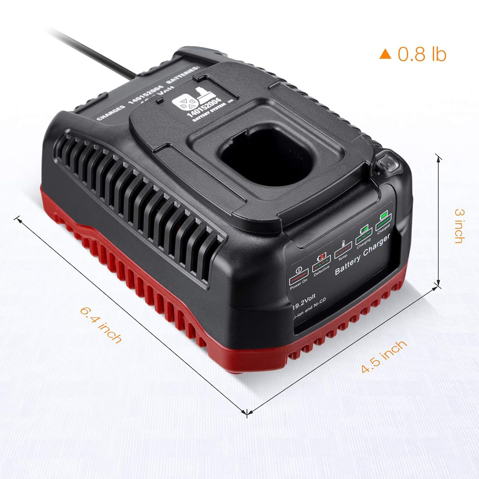 2 Pack 19.2V 6.0Ah Battery + Charger Kit for Craftsman C3 19.2 Volt Batteries