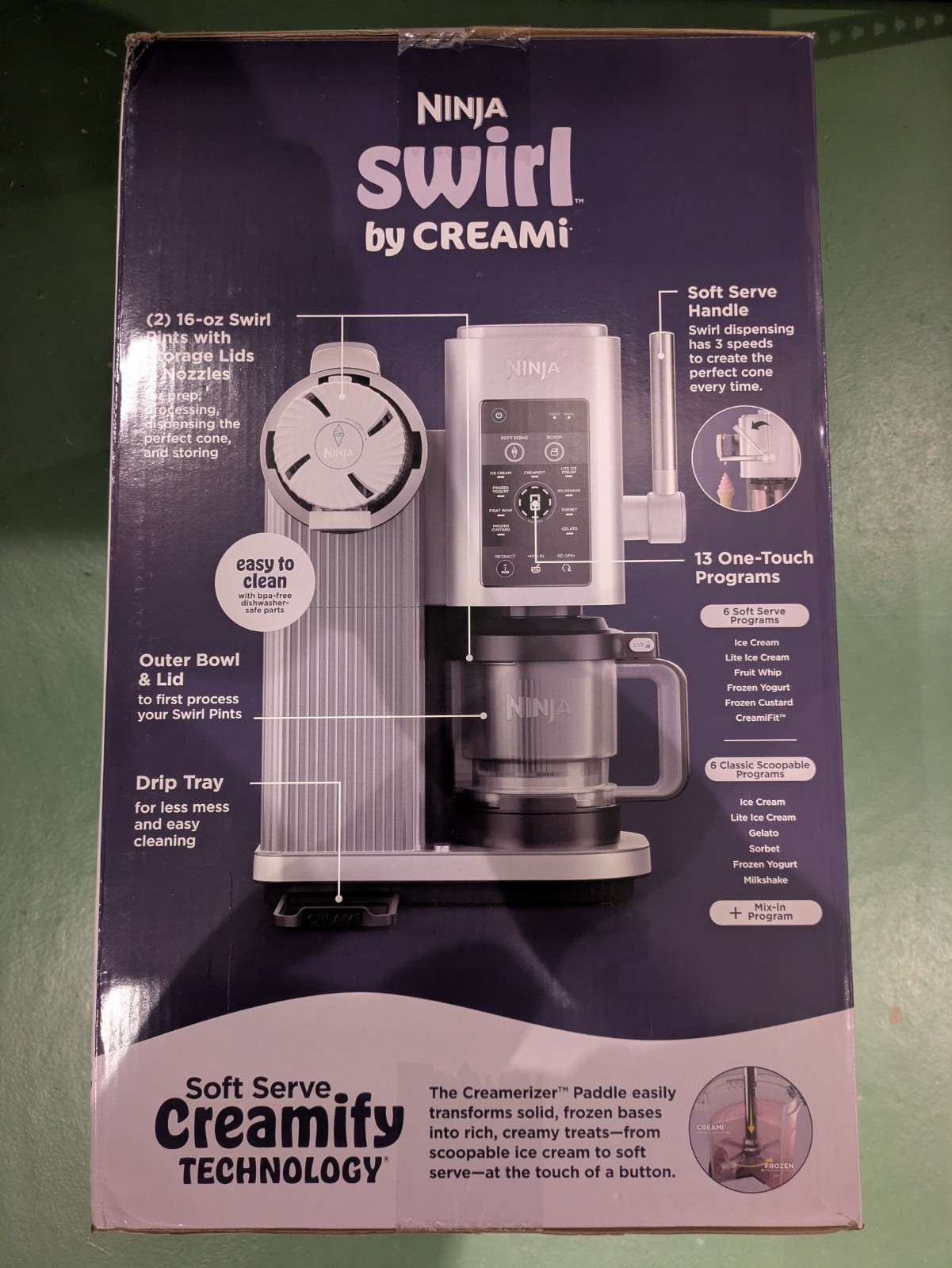 ⭐NEW ⭐Ninja CREAMi Scoop & Swirl 13-in-1 Soft Serve Ice Cream Maker NC701