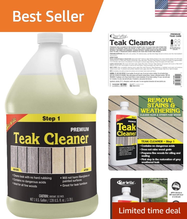 Teak Cleaner – Restore, Renew & Refresh Old Weathered Gray Teak Furniture & O…