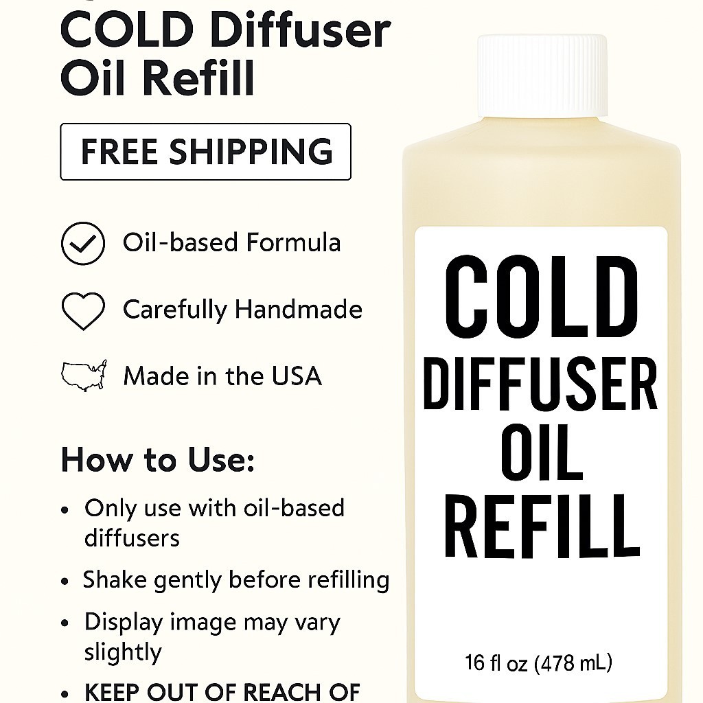 Premium COLD Diffuser Oil Refill – FREE SHIPPING