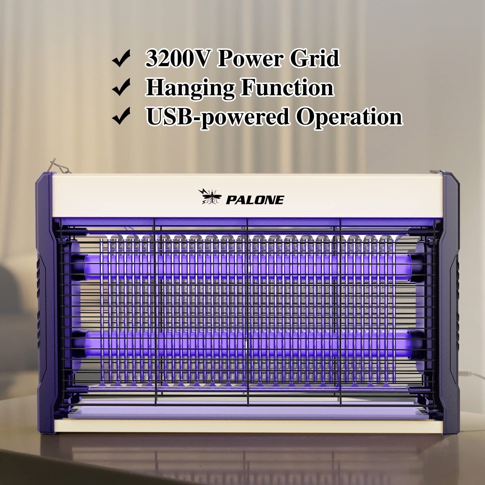 Bug Zapper 3200V Electronic Mosquito Zapper for Outdoor and Indoor Waterproof T