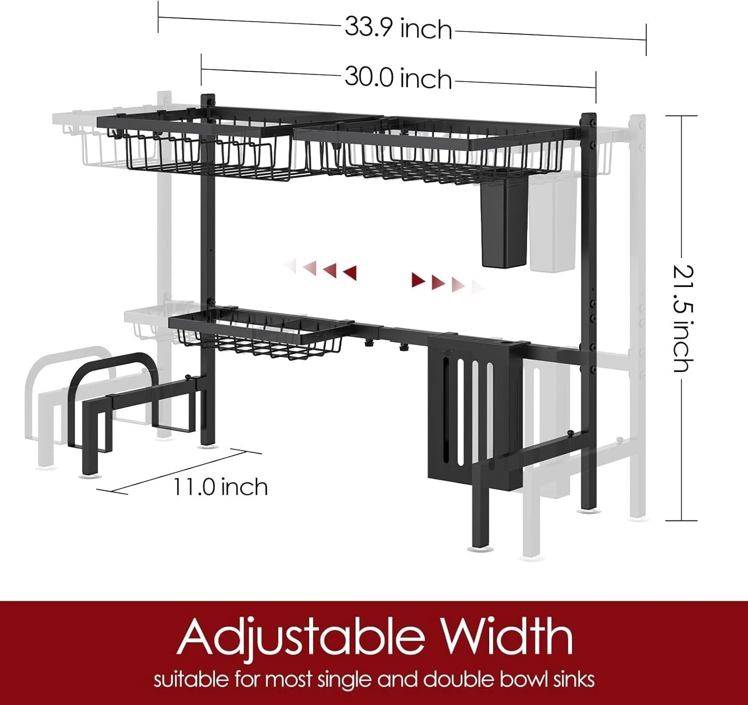 Dish Drying Rack Large Over The Sink Dish Drainer Drying Rack Kitchen Organizers