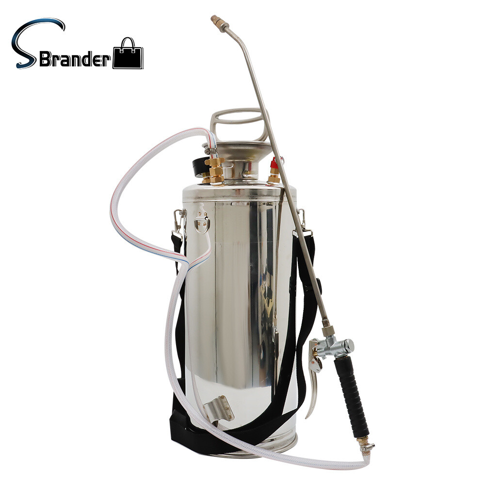 High Quality 2 Gallon Pump Sprayer Stainless Steel Sprayer With Reinforced Hose